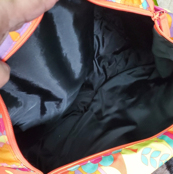 ❇️SALE ❇️ AMIKA Signature Print Large Duffle Bag Psychedelic Neon Print - Picture 8 of 14